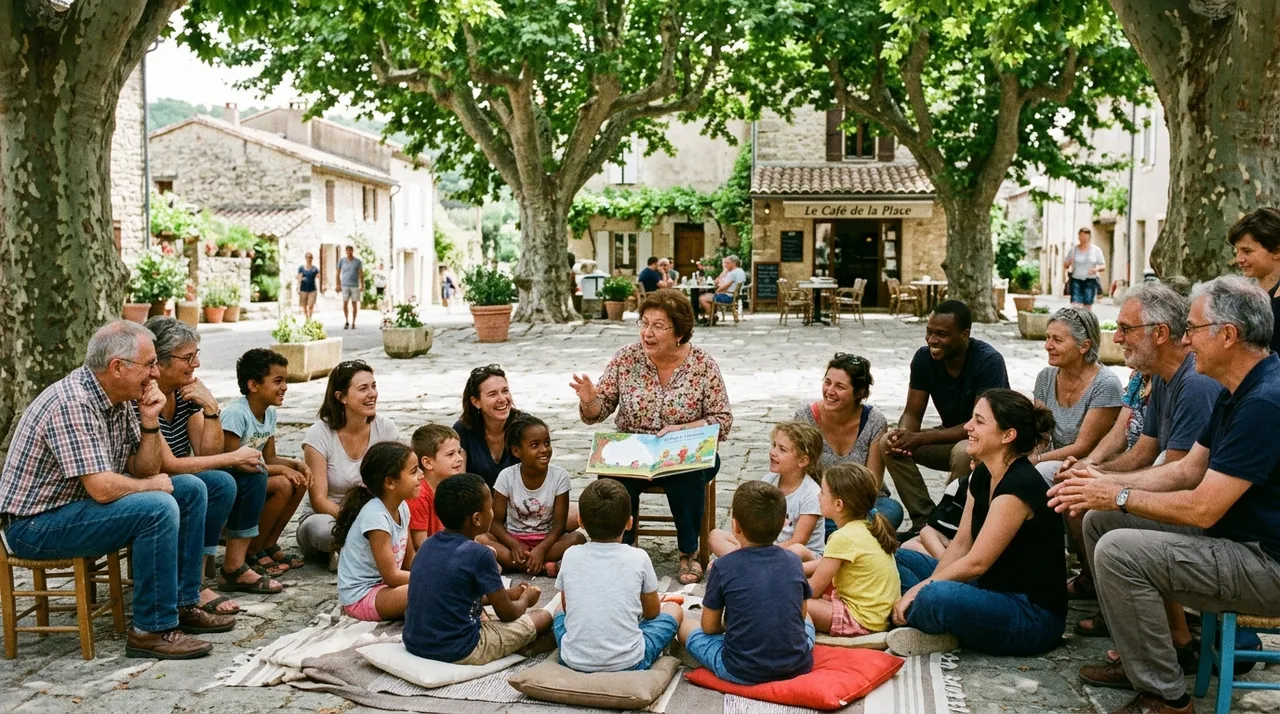 Action de lecture collective et de médiation civique